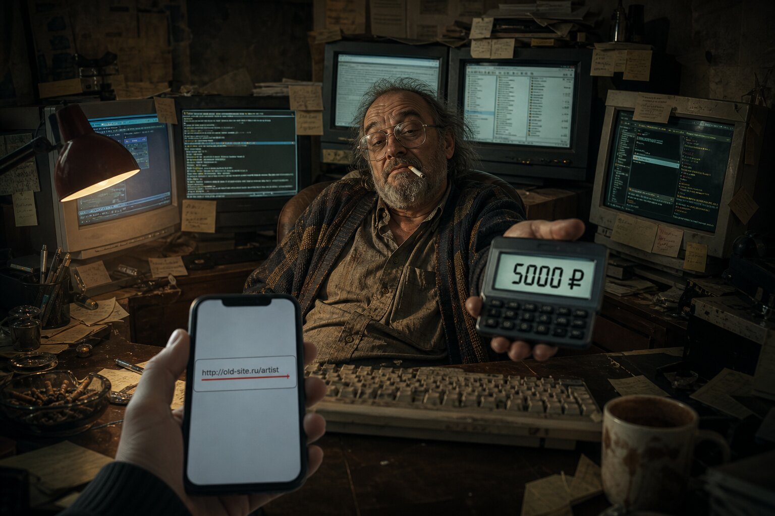 Непрозрачный разработчик выставляет счёт 5000 рублей за простое изменение ссылки